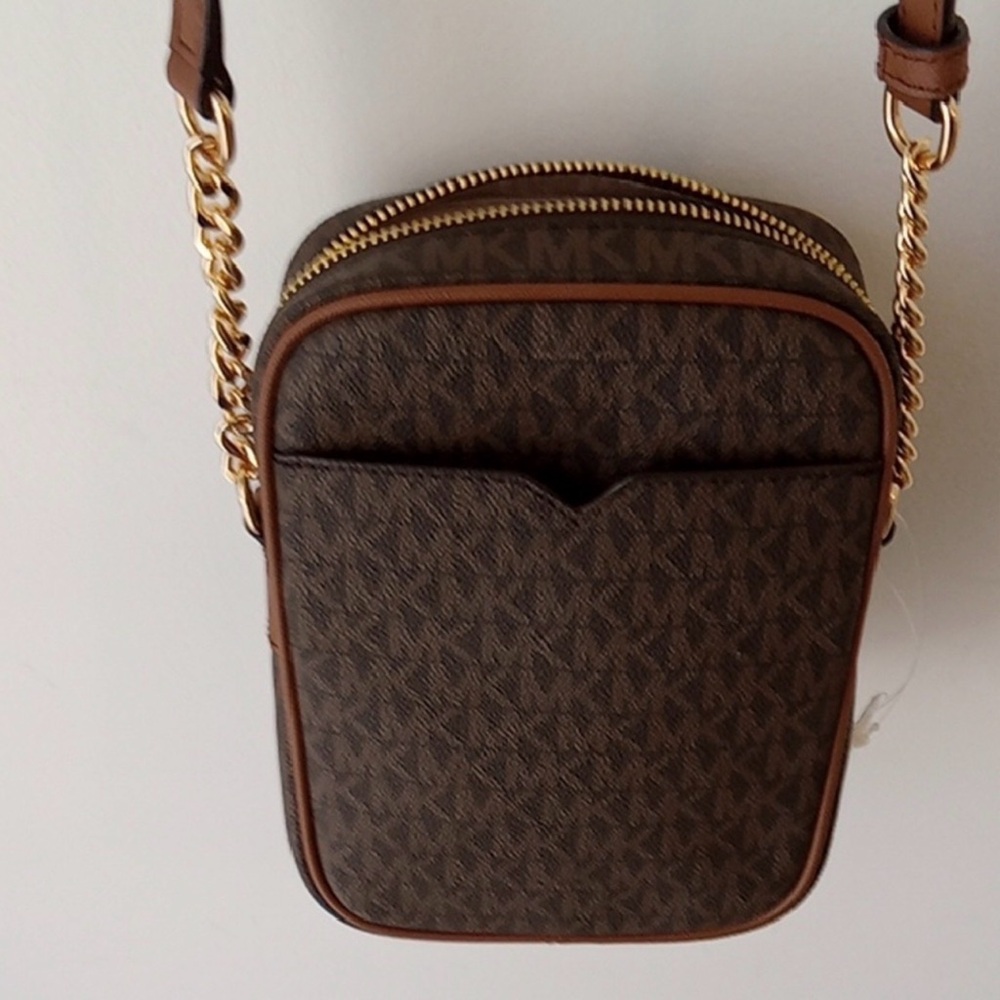 NWT Michael Kors Dark Brown Crossbody Bag - Picture 7 of 10